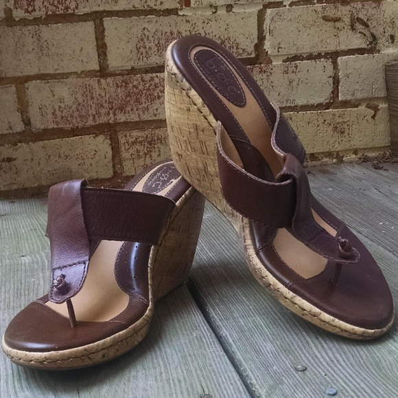 B.O.C. Junia Cuoio size 9M wedge - Picture 4 of 8